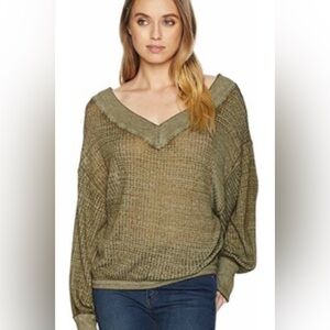 Free People We The Free South Side Thermal Top NWT